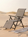 Шезлонг металл, 110х58 см, 150 кг, 6, серый, C010238 - фото 3