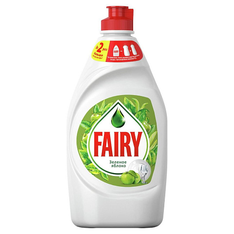 Средство для мытья посуды Fairy, Зеленое яблоко, 450 мл