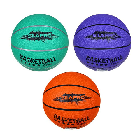 Мяч баскетбольный, 24 см, резина, в ассортименте, SilaPro, №7, 128-015