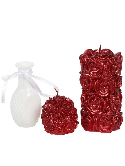 Подарочный набор фигурный, Evis, в комплекте фигурка- 2 шт, бутылочка белая интерьерная- 1 шт., 40 0097