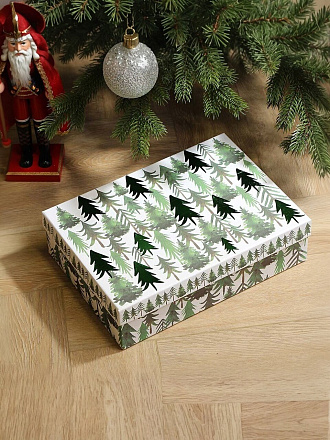 Коробка подарочная картон, 33х23.5х9 см, в ассортименте, Волшебный праздник, A470119