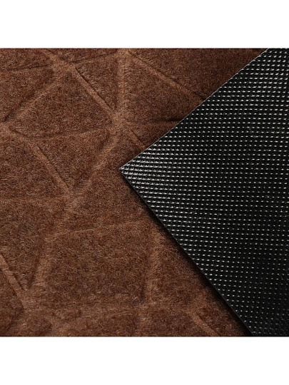 Коврик грязезащитный влаговпитывающий, 40х60 см, коричневый, узор, Natverk, 93686