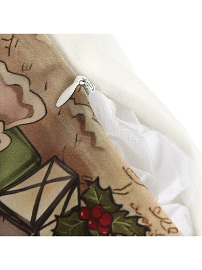 Подушка декоративная, 38х38 см, Елка, 100% полиэстер, Микрос