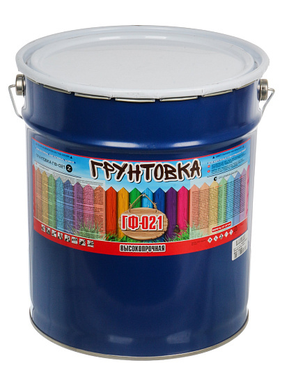 Грунтовка алкидная, Zabor, ГФ-21, быстросохнущая, для внутренних и наружных работ, серая, 20 кг