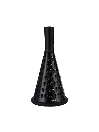 Терка 3 грани, 11.5х11.5х24 см, нержавеющая сталь, конус, Regent Inox, Linea Presto, 93-AC-GR-35B