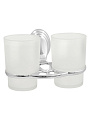 Стакан для зубных щеток, двойной, металл, хром, Solinne, Classic, 2546.101 - фото 3