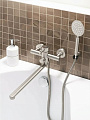 Смеситель для ванны, РМС, с картриджем, нержавеющая сталь, SUS124-006EP