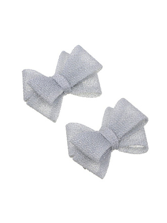 Заколка-зажим для волос ЮниLook, 4.5 см, 2 шт, сплав, полиэстер, в ассортименте, 321-048