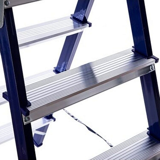 Стремянка 2 секции, 5 ступеней, сталь, 1.02 м, 150 кг, двусторонняя, Alumet, MD8205