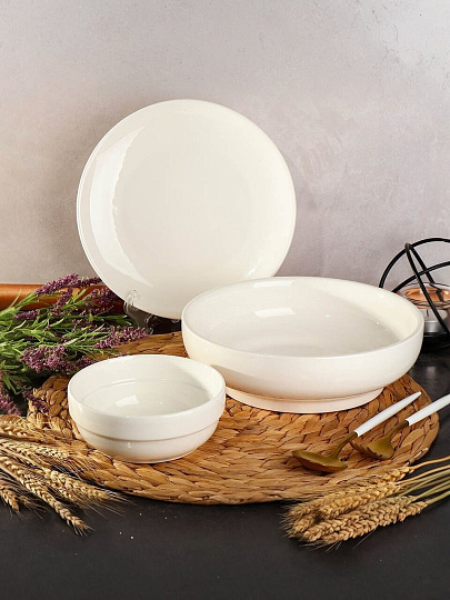 Салатник керамика, овальный, 14х6 см, Грейс, Daniks, Y6-6007