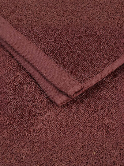 Полотенце банное 70х140 см, 100% хлопок, 420 г/м2, Азия, Barkas, коричневое, Узбекистан