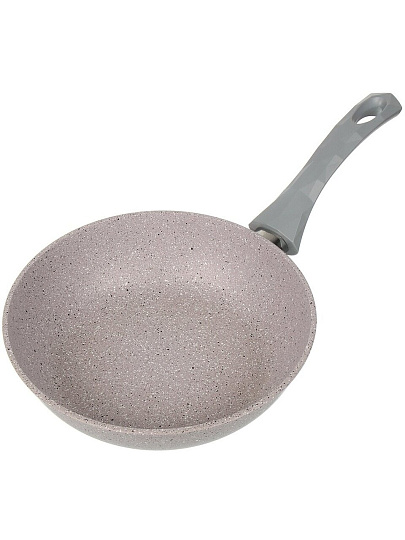 Сковорода алюминий, 24 см, антипригарное покрытие, Vari, Прованс, серо-сиреневый камень, PRV30124