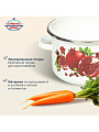 Кастрюля эмалированная сталь, 3 л, крышка сталь, цилиндрическая, Сибирские товары, Гранатовый сок, 1MD181M, индукция - фото 3