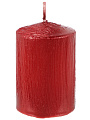 Свеча декоративная, 8х5 см, столбик, красная, Kukina Raffinata, Винтаж, лакированная, 500822 - фото 2