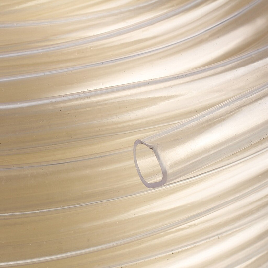 Шланг пищевой, внутренний d12 мм, 3 атм, 100 м, 1 слой, ПВХ, прозрачный