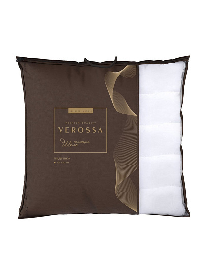 Подушка 70 х 70 см, 50% визкоза, 50% полиэстер, Шелк, чехол хлопок, Verossa