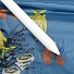 Зонт пляжный 180 см, с наклоном, 8 спиц, металл, синий, LY180-1(458-7AA) - фото 5