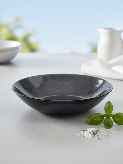 Тарелка суповая, стекло, 20 см, круглая, Marbreeze, Luminarc, X1791