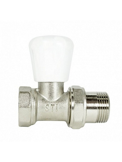 Клапан регулирующий латунь, 3/4", прямой, прямой, STI