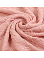 Плед 1.5-спальный, 130х170 см, 100% полиэстер, Silvano, Теплые объятия ромбы, пудрово-розовый, вязаный, TB22-50 - фото 6