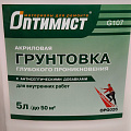 Грунтовка водно-дисперсионная, акриловая, Оптимист, G107, глубокого проникновения, для внутренних работ, 5 л, салатная этикетка - фото 2