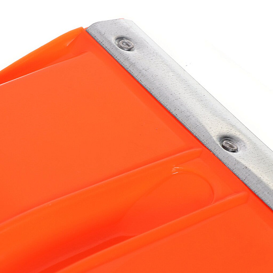 Лопата для снега пластик, с оцинкованной планкой, 500х400 мм, без черенка, тулейка 36 мм, Агропласт, Канада 3 NG, Б00254