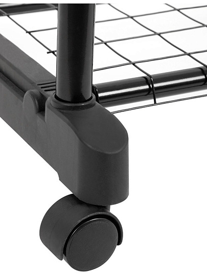 Вешалка напольная 80х42х90-160 см, Рыжий кот, пластмасса, металл, с колесами, полка для обуви, телескопическая, CR-03А, 311-411, двойная, полка-сетка