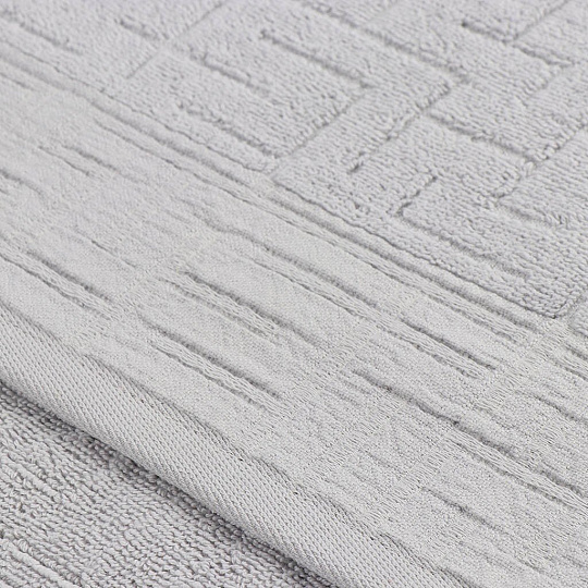 Полотенце банное 70х140 см, 100% хлопок, 540 г/м2, Dobby Mdm, Anilsan, светло-серое, Турция, 108070140