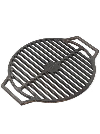 Решетка для гриля 440 мм, Гурман, DavrMetall, чугун, рукоятка чугун, круглая