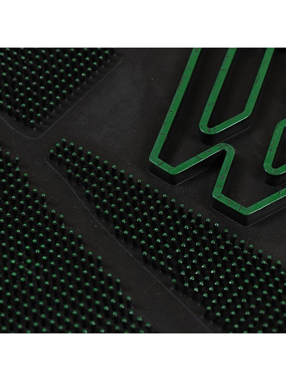 Коврик грязезащитный, 43х73 см, прямоугольный, резина, черный, Велком, Y4-5161