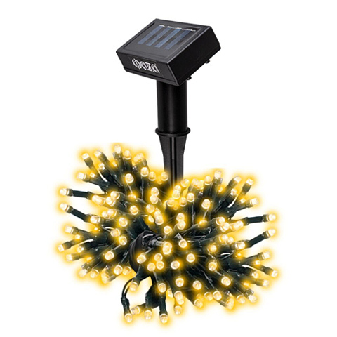 Гирлянда садовая ФАZА, SLR-G01-100Y, на солнечной батарее, наземная, пластик, желтый свет