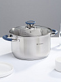 Кастрюля нержавеющая сталь, 4.75 л, крышка стекло, Daniks, Сиена, SD-A93-22, индукция - фото 8