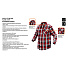 Фланелевая рубашка, красно- серо- белая клетка, размер XXL, NEO Tools, 81-540-XXL - фото 3