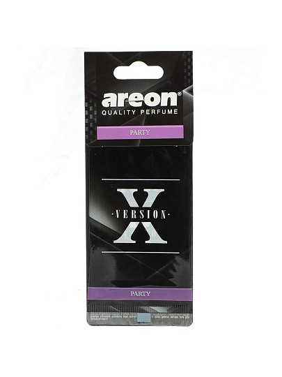 Ароматизатор в машину подвесной, сухой, Areon, X-Version Парти, 704-AXV-001