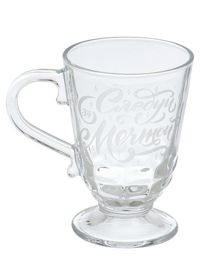 Кружка стекло, 300 мл, Следуй за мечтой, Декостек, 211-Г