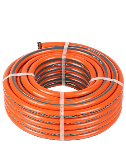 Шланг поливочный 3/4 '', внутренний d19 мм, 15 атм, армированный, 25 м, 3 слоя, Grandy, Basic, ПВХ
