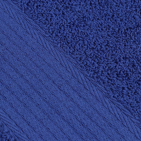 Полотенце банное 70х140 см, 375 г/м2, жаккардовый бордюр, Вышневолоцкий текстиль, темно-синее, 634, Россия, К1-70140.120.375