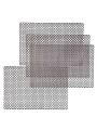 Набор салфеток полимер, 45х30 см, прямоугольный, 4 шт, для стола, серый, Сеть, Y4-9141 - фото 6