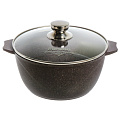 Кастрюля алюминий, антипригарное покрытие, 4 л, крышка стекло, Мечта, Premium violet, 44904 - фото 3