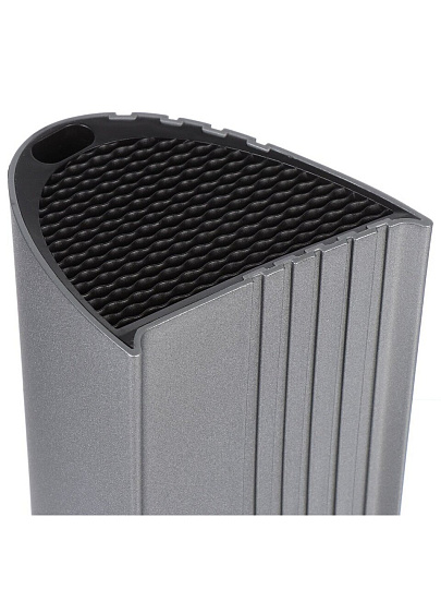 Подставка для ножей, пластик, 14.7x22.3 см, серая, Y4-8332