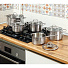 Набор посуды нержавеющая сталь, 6 предметов, кастрюли 3.4, 5.8 л,ковш 1.8 л, индукция, Daniks, Бонн, GS-01319-6PC - фото 15