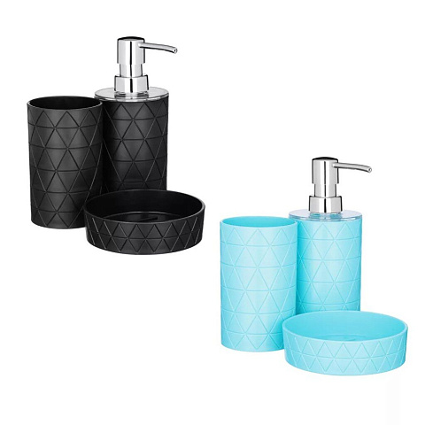 Набор для ванной 3 предмета, Vetta, Прикосновение, в ассортименте, пластик, 463-981