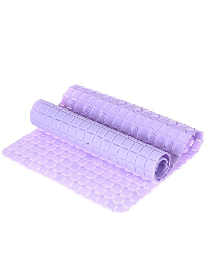 Коврик для ванной, антискользящий, 0.35х0.78 м, сиреневый, T2022-7076