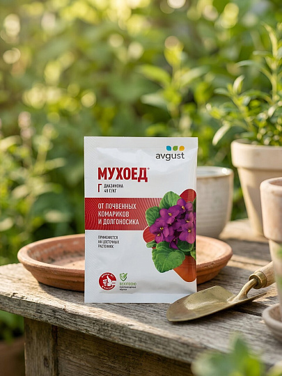 Инсектицид Мухоед, от вредителей почвенных, на цветах, гранулы, 10 г, Avgust