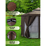 Шатер с москитной сеткой, коричневый, 1.75х1.75х2.75 м, шестиугольный, с барным столом и забором, Green Days - фото 16