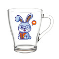 Кружка стекло, 250 мл, Зайчишки, 1649-Д, в ассортименте - фото 3
