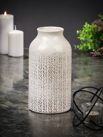 Ваза керамика, настольная, 23х12 см, Милк, Y6-10149