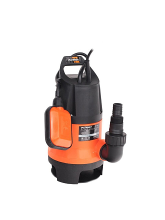 Насос дренажный, Patriot, 400 Вт, глубина погружения 5 м, максимальный напор 6 м, 8 м³/ч, F400