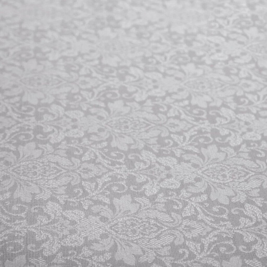 Скатерть 145х180 см, 100% хлопок, рогожка, 160 г/м2, АртДизайн, Вензель, серая