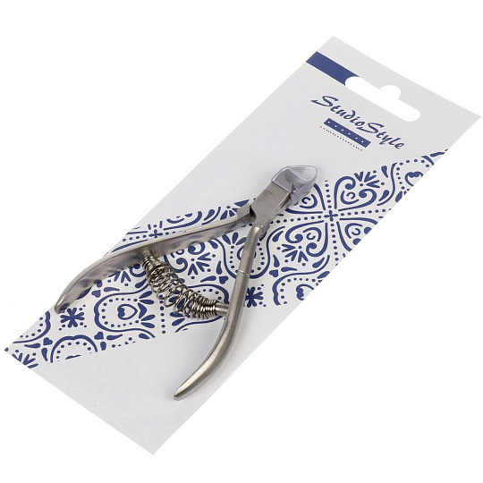 Кусачки маникюрные нержавеющая сталь, лезвие 8 мм, Studio style, 45870-4421